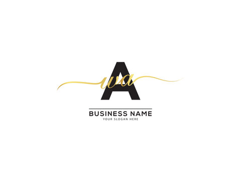 Awa Signature Letter Logo, waa, awa Logo Design For Business