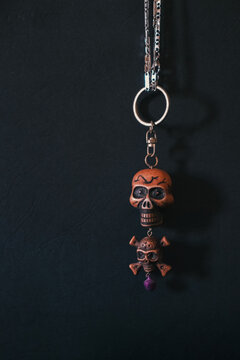 Creepy Skull Keychain