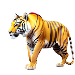 Attractive funny tiger, panther PNG file