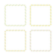 百合のフレーム素材 セット