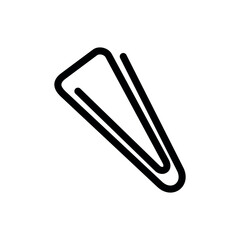 Simple Paperclip Icon Vector Template
