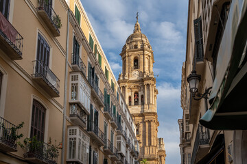 Fototapeta premium Malaga Cathedral - Malaga, Andalusia, Spain
