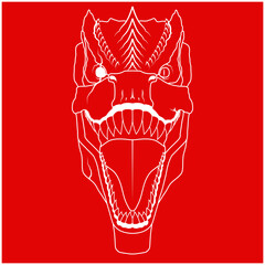 Tyranosaur Rex (Red) © Klott Nizzer