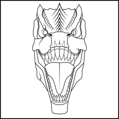 Tyranosaur Rex (White) © Klott Nizzer