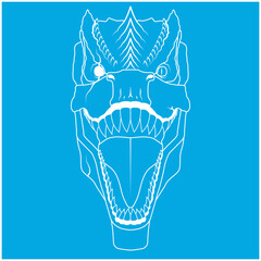 Tyranosaur Rex (Light Blue) © Klott Nizzer
