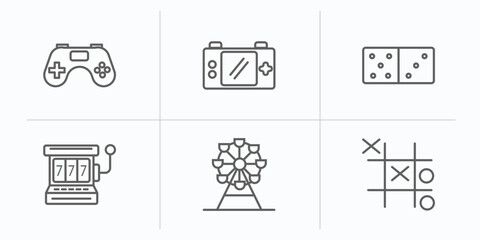 outline icons set. thin line icons such as ,