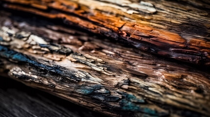 Background. Wooden surface, structure and fibers of wood. Generative AI technology.