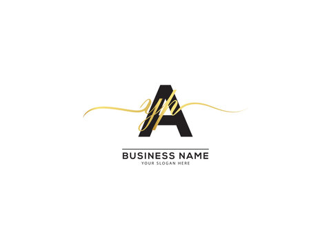 Simple Signature Ayp Logo Letter, Typography yap yap Alphabet Letter Logo Image Design