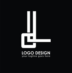 DL LD Logo Design, Creative Minimal Letter LD DL Monogram - obrazy, fototapety, plakaty
