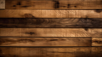 Naklejka premium Freshly sawn board. Top down view. Background. Generative AI technology.