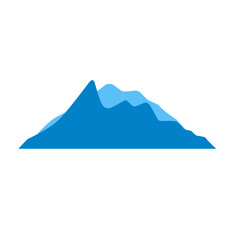 Fototapeta na wymiar blue mountain silhouette