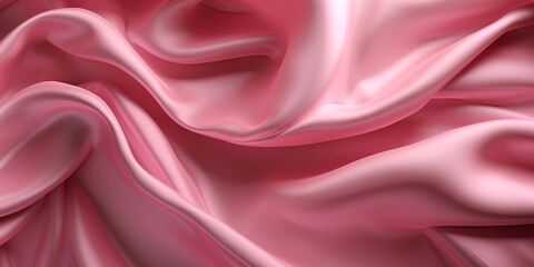 Satin fabric texture, pink color, IA generativa