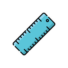 Simple Ruler Icon Vector Template