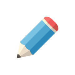 Simple Trendy Pencil Icon Vector Template