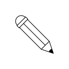 Fototapeta premium Simple Trendy Pencil Icon Vector Template