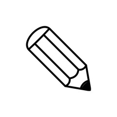 Simple Trendy Pencil Icon Vector Template