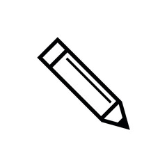Simple Trendy Pencil Icon Vector Template