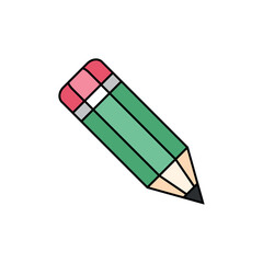 Simple Trendy Pencil Icon Vector Template