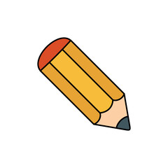 Simple Trendy Pencil Icon Vector Template