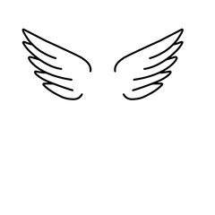 Angel wings icon