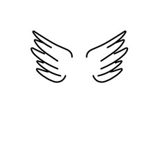 Obraz premium Angel wings icon