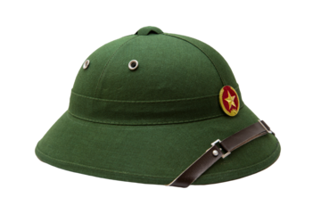 Vietnamese hat with strap isolated on transparent background