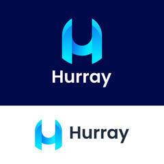 letter H logo vector