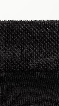 Demonstration of the structure of black socks