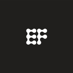 Fototapeta na wymiar Modern Unique Corporate EF letter logo design templete