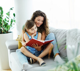 book reading read education mother children girl daughter familiy childhood love bonding literature...