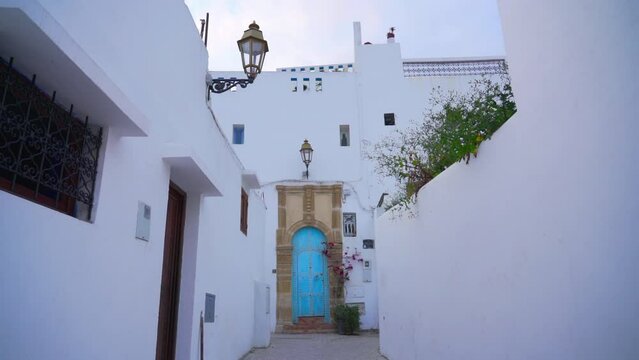 The beautiful architecture of Mdina , Rabat Morocco