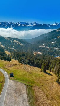 glaubenberg pass sarnen obwalden switzerland, europe, vertical