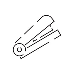 Construction tools - outline icon staple, vector, simple thin line icon collection