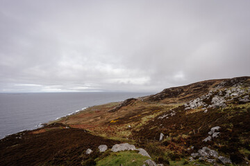 Fototapeta na wymiar Donegal Coast and Hils