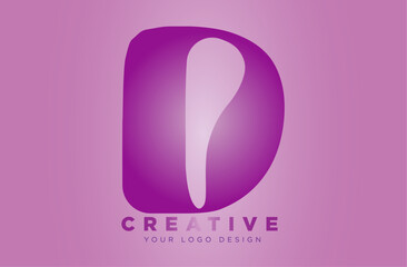 Logo D, elegant tagline, fashion minimalist logo - obrazy, fototapety, plakaty