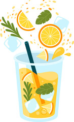 Lemon Fruit Cocktail