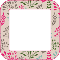 Frame with flowers
