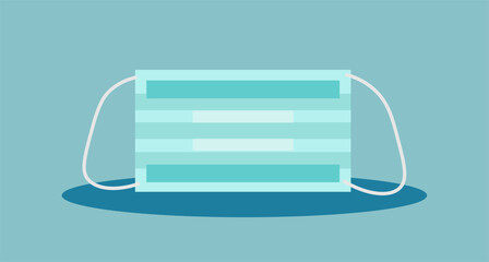 Vector illustration of medical mask. Illustration for websites, mobile applications and banners. Medical concept