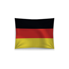realistic vector flag of Germania isolated