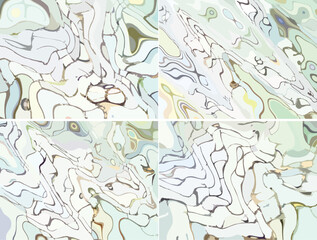 Obraz premium Wavy backgrounds and textures in pastel tonality for your compositions. Light intertwined backgrounds in gray-blue tonality for covers, business, fashion trends, tiles, posters, textiles, cartography