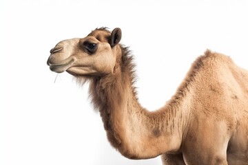 Obraz premium illustration, camel isolated on white background, ai generative