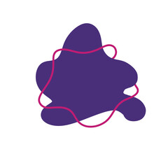 Purple aesthetic doodle decoration