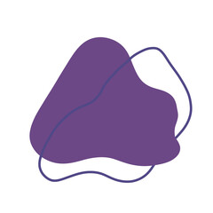 Purple abstract doodle decoration