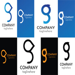 G letter logo and symbol vector template Premium Vector