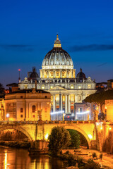 Fototapeta na wymiar St peter's basilica in Rome, Vatican