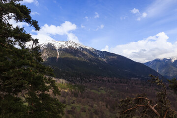 View of the valley among the Arkhyz mountains