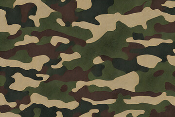 Fototapeta premium Beautiful texture of military camouflage. Generative AI
