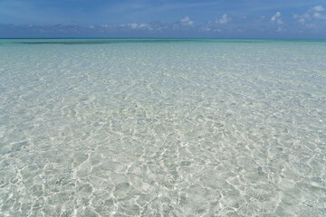 Pristine Beach on the Spanish Wells in the Bahamas