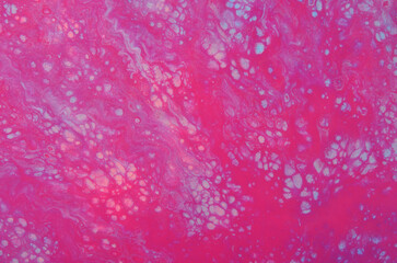 abstract art background with cells in magenta colors