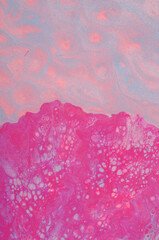 abstract art background with cells in magenta colors